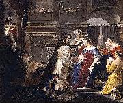 Arnold Houbraken Commemoration of King Mausolus by Queen Artemisia oil painting reproduction